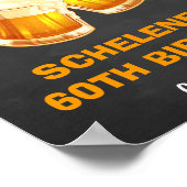 応援とビアーズサプライズ60th誕生日へようこそ ポスター (角)