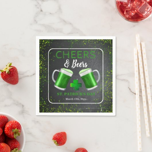 応援とビアーズサンパトリックスデイパーティー スタンダードカクテルナプキン (インサイチュ)