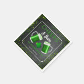 応援とビアーズサンパトリックスデイパーティー スタンダードカクテルナプキン (角)