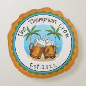 応援とビアーズトロピカルラウンドロゴラウンドピロー ラウンドクッション (裏面)