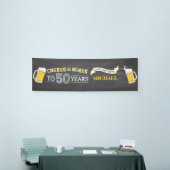 応援とビアーズハッピー50th誕生日バナー 横断幕 (トレードショー)