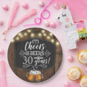 応援とビアーズバースデーパーティー紙プレート ペーパープレート (パーティー)