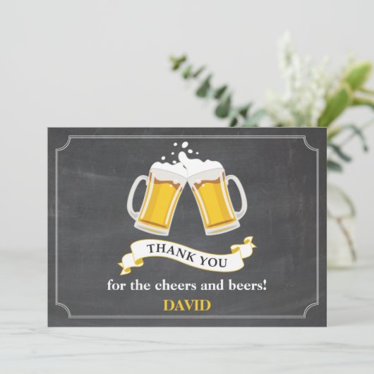 応援とビアーズビールマグシャルボード サンキューカード (スタンド正面)