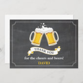 応援とビアーズビールマグシャルボード サンキューカード (正面/裏面)