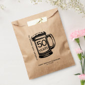 応援とビアーズマイルストーンバースデーパーティーカスタム フェイバーバッグ (封をした状態)