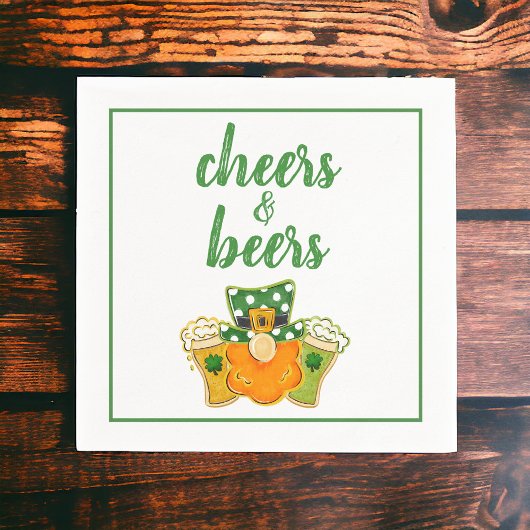 応援とビアーズレプレシャンサンパトリックの日パーティー スタンダードカクテルナプキン
