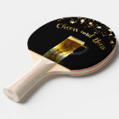 応援とビアーズ50番目の誕生日写真テンプレート 卓球ラケット (正面アングル)