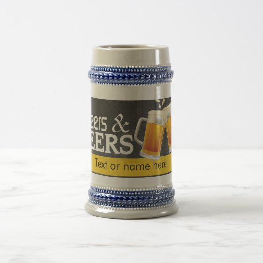 応援とビアーズ・チャルクボード・スタイン ビールジョッキ (中央)