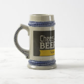 応援とビアーズ・チャルクボード・スタイン ビールジョッキ (左)