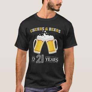 応援とビールから21年メンズTシャツ Tシャツ