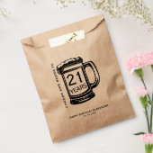 応援とビールから21歳の誕生日パーティー フェイバーバッグ (封をした状態)