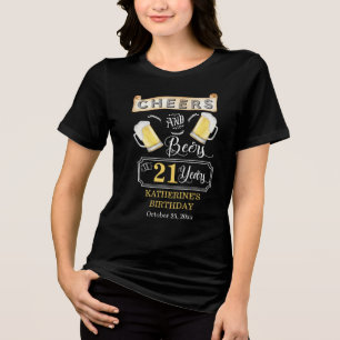 応援とビールから21歳の誕生日パーティーT-Shi トライブレンドＴシャツ