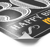 応援とビールから30年のハッピーバースデーサイン フォトプリント            (角)