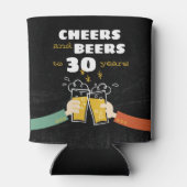 応援とビールから30年のレトロ誕生日 缶クーラー (裏面)