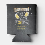 応援とビールから30歳の誕生日パーティー 缶クーラー (裏面)