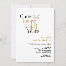 応援とビールから40年のパーティー 招待状