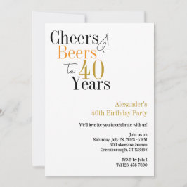 応援とビールから40年のミニマルパーティー 招待状