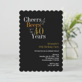応援とビールから40年ブラックおよび金ゴールドパーティー 招待状 (スタンド正面)