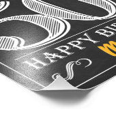 応援とビールから50年のハッピーバースデーサイン フォトプリント            (角)