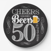 応援とビールから50年の紙プレート9" ペーパープレート (正面)