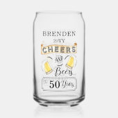 応援とビールから50年誕生日 ガラス缶 (裏面)