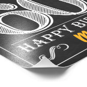 応援とビールから60年のハッピーバースデーサイン フォトプリント            (角)