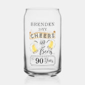 応援とビールから90年誕生日 ガラス缶 (裏面)