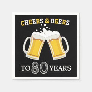 応援とビールが80年のナプキンに スタンダードカクテルナプキン
