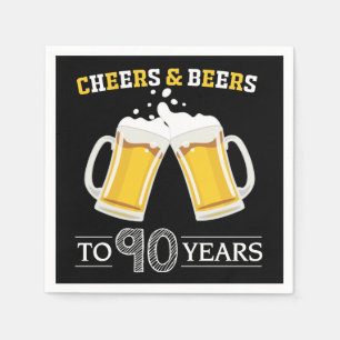 応援とビールが90年ナプキンに スタンダードカクテルナプキン