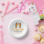 応援とビールのビアグラス誕生日パーティー ペーパーボウル (パーティー)