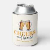 応援とビールのビアグラス誕生日パーティー 缶クーラー (缶正面)