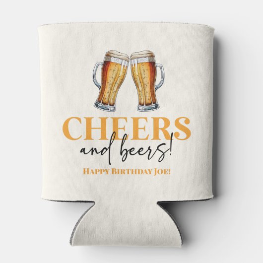 応援とビールのビアグラス誕生日パーティー 缶クーラー (裏面)