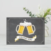 応援とビールのマグ·チャルクボード サンキューカード (スタンド正面)