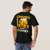 応援とビールの60年目の誕生日 Tシャツ (裏面フル)