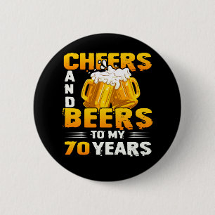 応援とビールの70年目の誕生日 缶バッジ