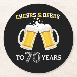 応援とビールの70年 ラウンドペーパーコースター