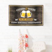 応援とビールハッピーバースデー 横断幕 (インサイチュ)