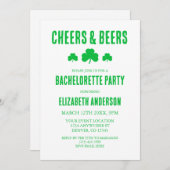 応援とビールバチェロレッテ 招待状 (正面/裏面)