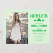応援とビールバチェロレッテ 招待状 (正面/裏面)