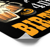 応援とビール歓迎ポスター – 誕生日ポスター ポスター (角)