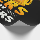 応援とビール私の41年41誕生日ギフト ラッピングペーパー (角)