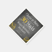 応援とビール第30期男子マイルストーンバースデーパーティー スタンダードカクテルナプキン (角)