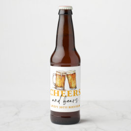 応援とビール誕生日パーティワインラベル ビールラベル