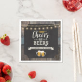 応援とビール誕生日 スタンダードカクテルナプキン (インサイチュ)