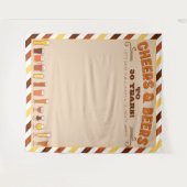 応援とビール誕生日Backdropフォトブース タペストリー (正面(横))