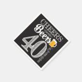 応援とビール40年カクテルナプキンズ スタンダードカクテルナプキン (角)