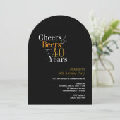 応援とビール40年ブラック金ゴールドパーティー 招待状 (スタンド正面)