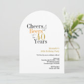 応援とビール40年ミニマルパーティー 招待状 (スタンド正面)