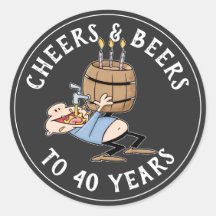 応援とビール40歳の誕生日ブラックとホワイト