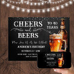 応援とビール40歳の誕生日素朴招待状 招待状<br><div class="desc">応援とビール誕生日招待状。パーソナライズする簡単。すべての文字は調整可能で、簡単は独自のパーティーニーズに合わせて変更できる。黒板と素朴な背景要素。おもしろいシャルボードは渦巻き旋回し、繁栄する。水色ビールマグ。招待状だ。バーまたはバックヤードBBQ誕生日デザイン。年齢は、単に文字を変更。</div>